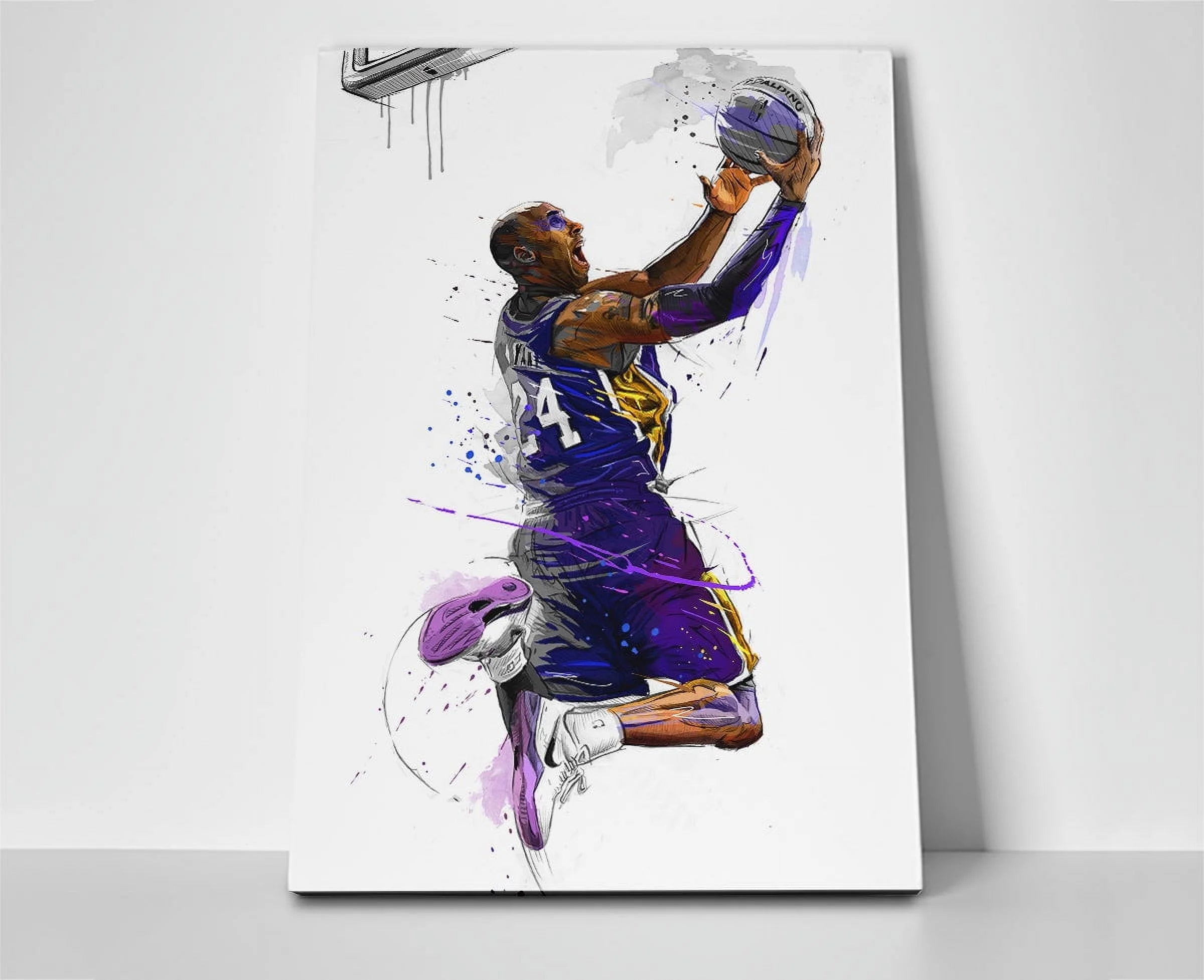 Kobe Bryant Wall Art Poster or Wrapped Canvas