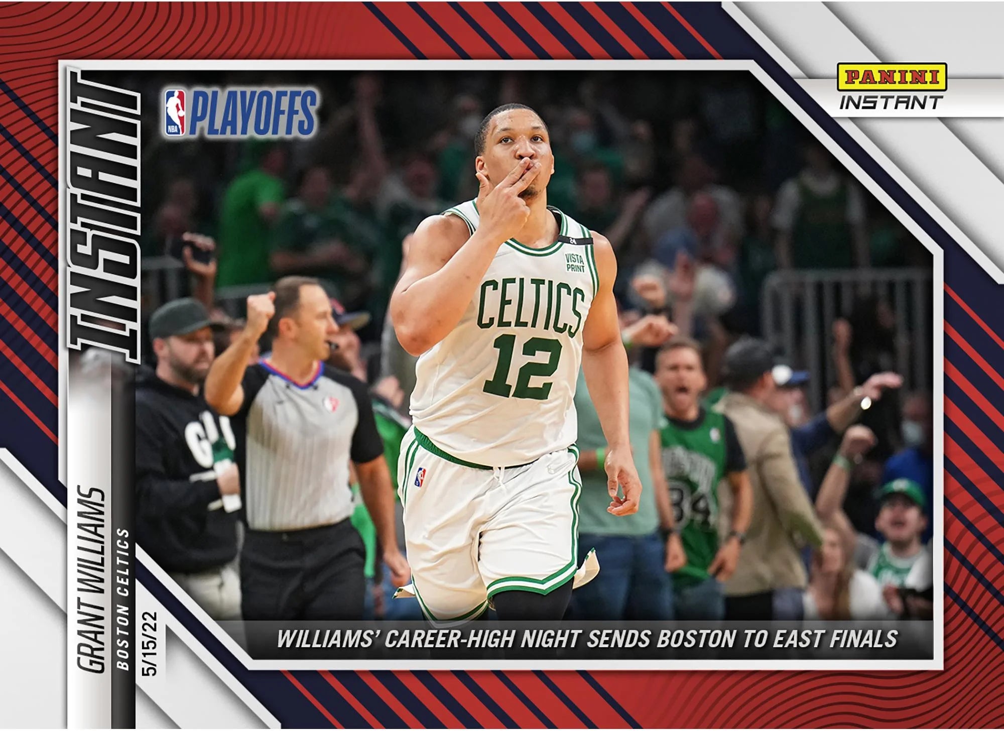 Grant Williams Boston Celtics Fanatics Exclusive Parallel Panini Instant William's Career-High Sends Boston to the Conference Finals Single Trading Card - Limited Edition of 99