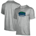 Men's Gray Notre Dame of Maryland Gators Volleyball Name Drop T-Shirt
