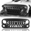 DIBON AUTO Front Grille for Jeep Wrangler Jk Jk-U Replacement Grill Shark Mesh 2007-2018 MMR20278