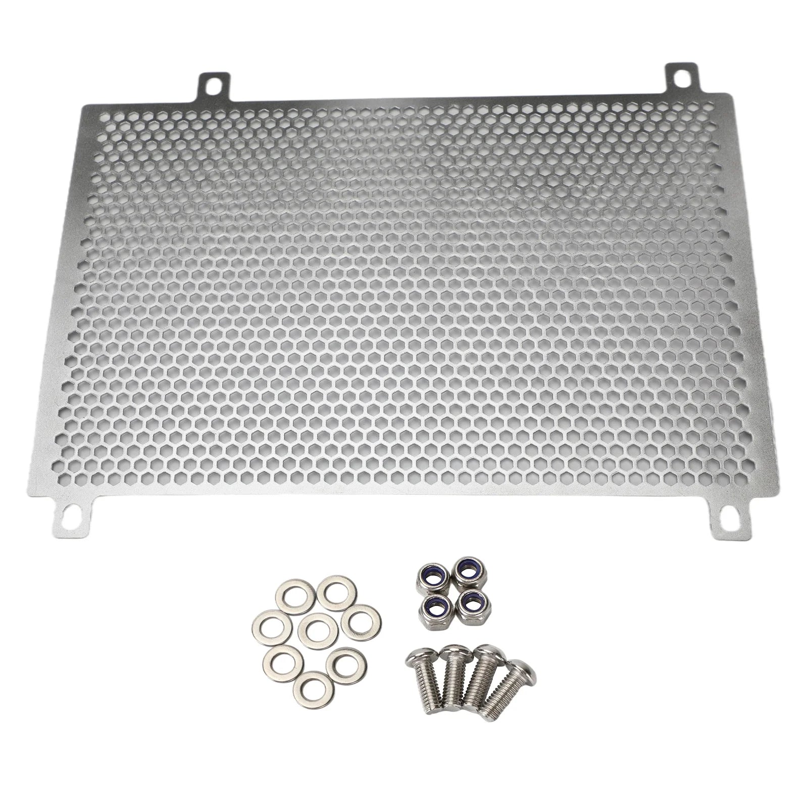 Motor Radiator Grill Guard Cover Protector Silver For Kawasaki Ninja ZX-25R 2020-2021