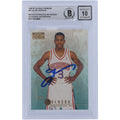 Allen Iverson Philadelphia 76ers Autographed 1996-97 Skybox Premium #85 Beckett Fanatics Witnessed Authenticated 10 Rookie Card - Fanatics Authentic Certified