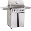 24 in. Freestanding Liquid Propane Grill with 2 Standard Burners