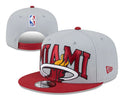 2024 Miami-heat Basketball Cap Pro League Hat Adjustable Flat Cap