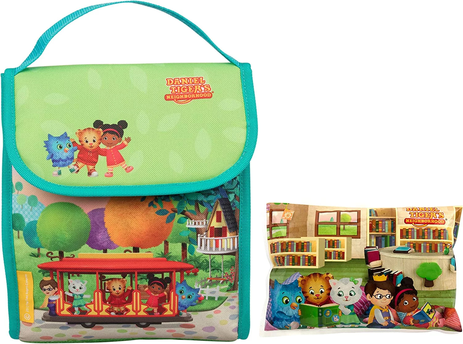 Daniel Tiger's Neighborhood - Insulated Durable Lunch Bag Tote Kit with Ice Pack - Trolley