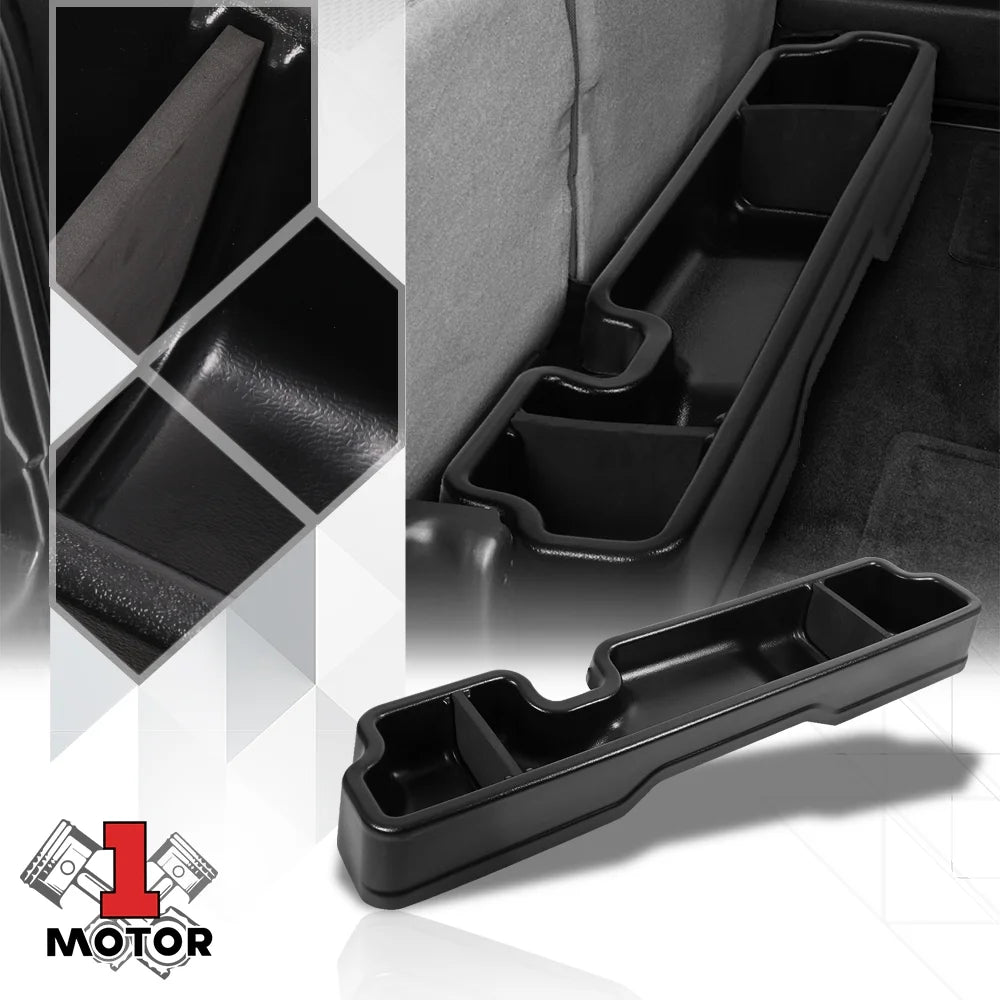 Underseat Rear Seat Cargo Storage Box Organizer for 04-08 F150 Super Crew Cab Fits select: 2004-2008 FORD F150