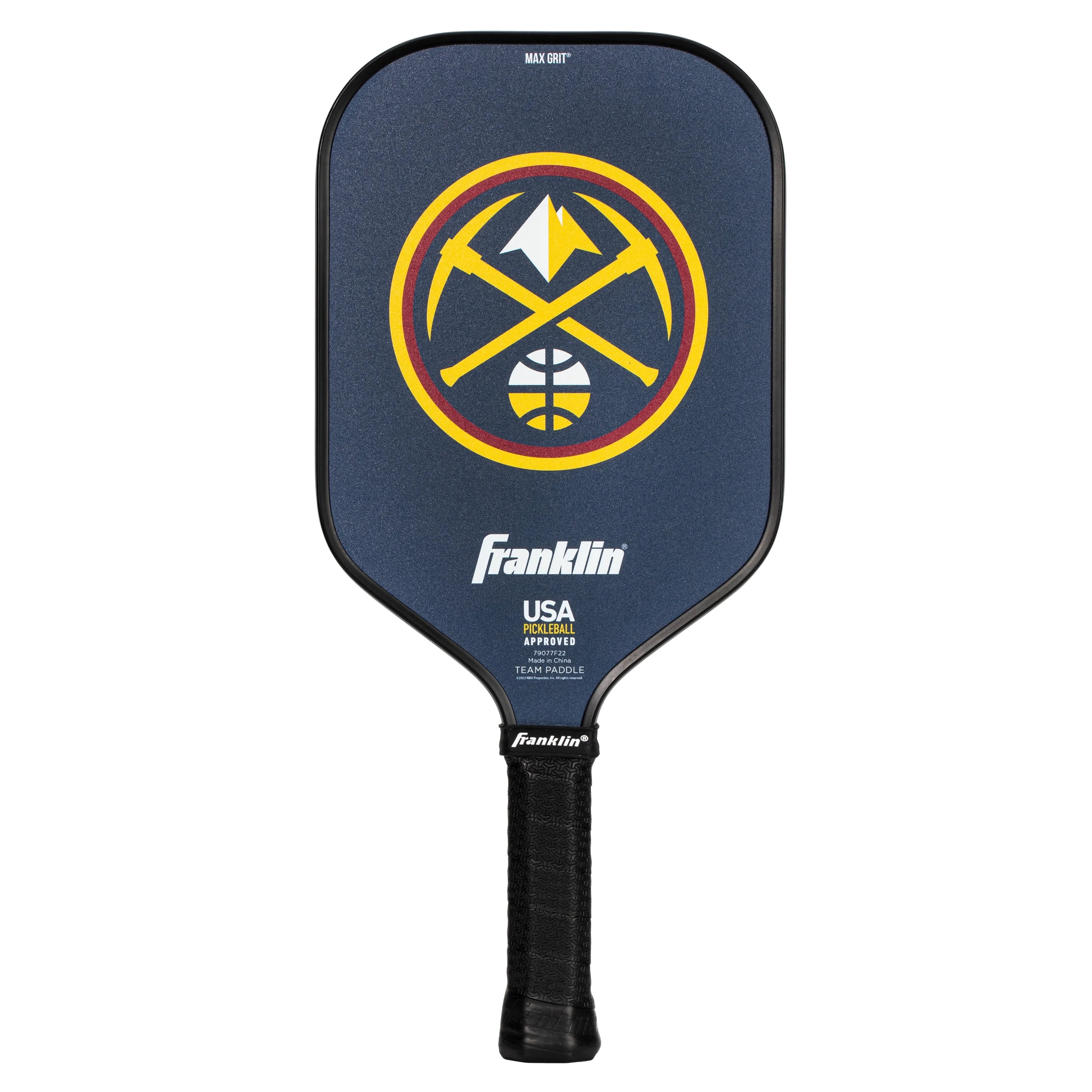 Franklin Sports NBA Denver Nuggets Pickleball Paddle - Official NBA Team Pickleball Paddles - USAP (USAPA) Approved Premium Quality Pickleball Paddles - Authentic Team Logos + Colors