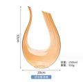 U-shaped wine cooler crystal glass wine pourer harp wine dispenser wine decanter wine decanter wine set Amber Colored