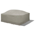 Duck Covers Weekend Water-Resistant 90 Inch Outdoor Square Table & Chair Cover with Integrated Duck Dome, Moon Rock