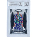 Jayson Tatum Boston Celtics Autographed 2017-18 Panini Prizm #16 Beckett Fanatics Witnessed Authenticated 10 Rookie Card with 2017 #3 Pick Inscription - Fanatics Authentic Certified