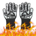 Carevas Flameretardant Heat Insulation Gloves High Proof Gloves Outdoor Camping Picnic BBQ Cotton Lining Gloves