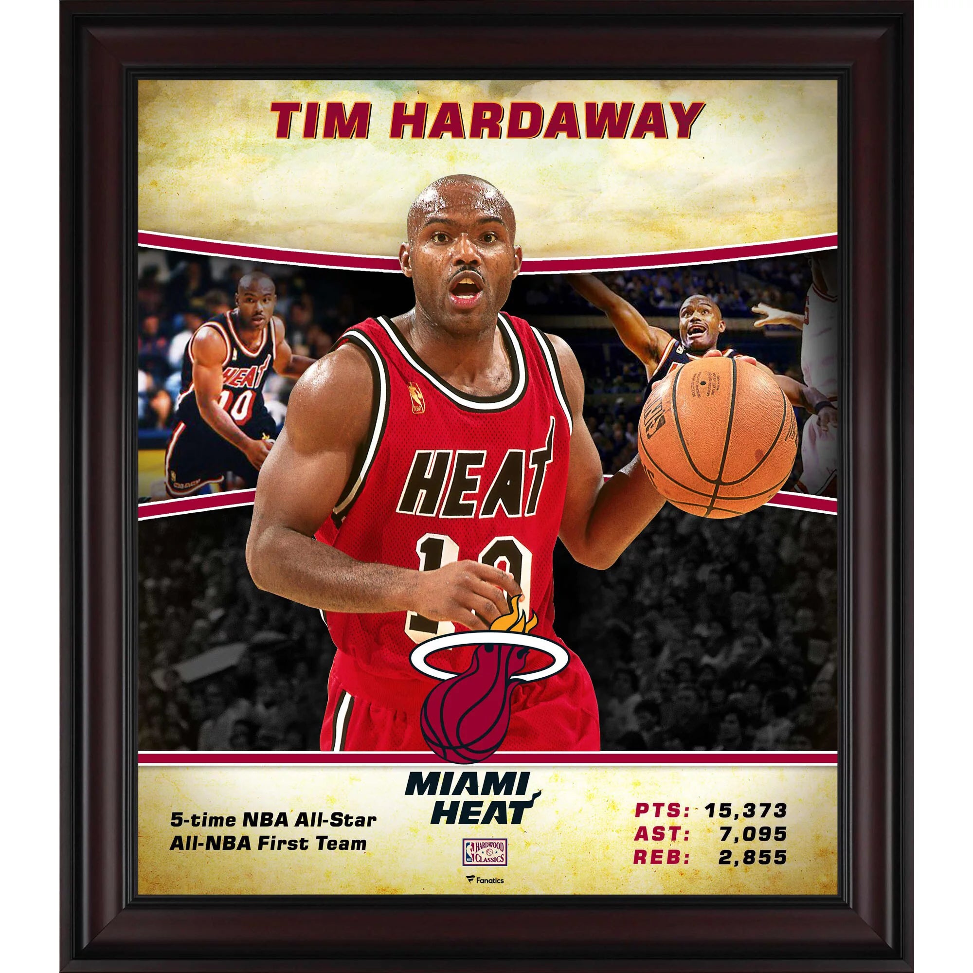 Tim Hardaway Miami Heat Framed 15 x 17 Hardwood Classics Player Collage