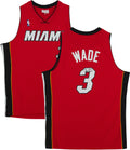 Dwyane Wade Miami Heat Autographed Red Mitchell & Ness 2005-2006 Swingman Jersey - Fanatics Authentic Certified
