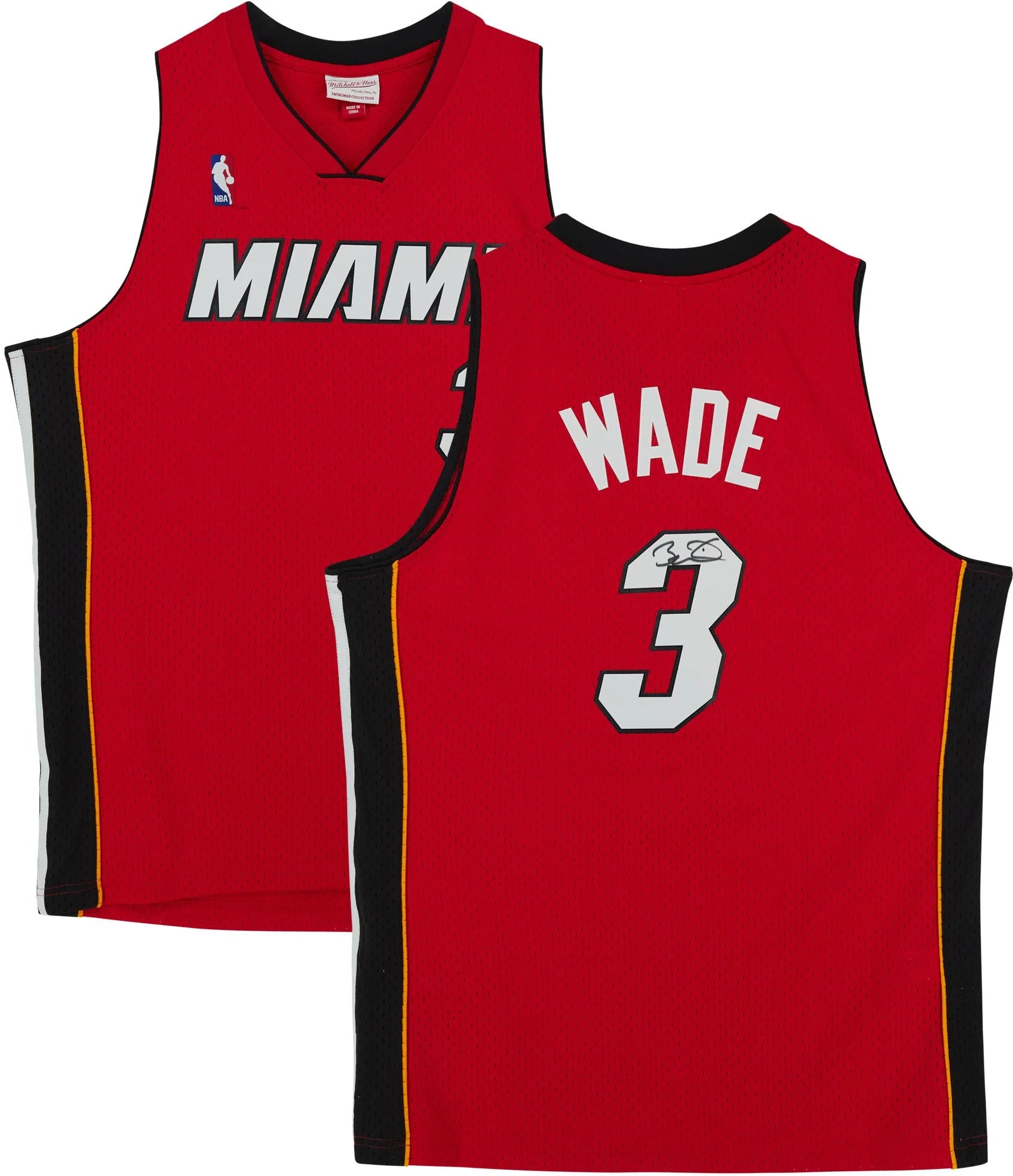 Dwyane Wade Miami Heat Autographed Red Mitchell & Ness 2005-2006 Swingman Jersey - Fanatics Authentic Certified