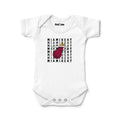 Newborn & Infant Chad & Jake  White Miami Heat Retro Bodysuit