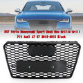 RS7 Style Honeycomb Sport Mesh Hex Grille Grill fit for Audi A7/S7 2012-2015 Black