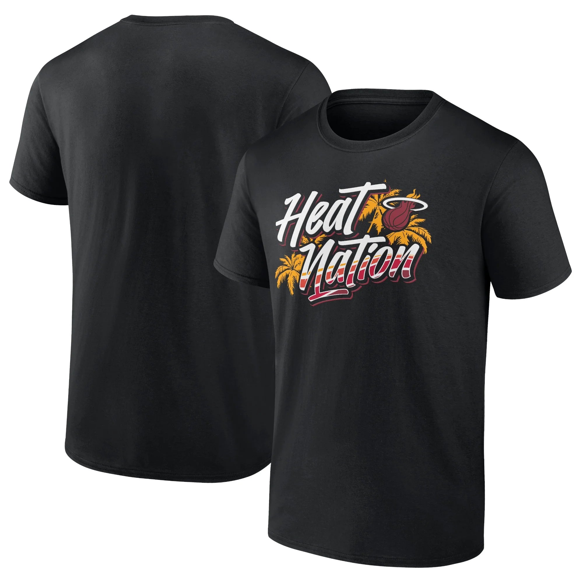 Men's Fanatics Branded Black Miami Heat Full Court Press T-Shirt