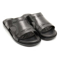 Spring Step Men's Benn Leather Slide Sandal, Black,10 M US