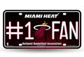 Miami Heat #1 Fan Glitter License Plate