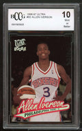 1996-97 Ultra #82 Allen Iverson Rookie Card BGS BCCG 10 Mint+