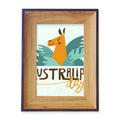 Australia Sydney Opera House and Giraffe Photo Frame Exhibition Display Art Desktop Painting