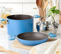Fabio Viviani 9.5 Skillet & 7-Qt Stock Pot w/ Strainer Basket Refurbished