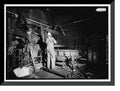 Historic Framed Print, United States Pipe & Foundry Company Plant, Core Making Shop, 2023 St. Louis Avenue at I-20/59, Bessemer, Jefferson County, AL - 9, 17-7/8 x 21-7/8