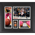 Tyler Herro Miami Heat Framed 15 x 17 Collage with a Piece of Team-Used Ball - Fanatics Authentic Certified