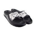 Lacoste Men's Croco 2.0 Slide Sandals, Black \ White,12 M US