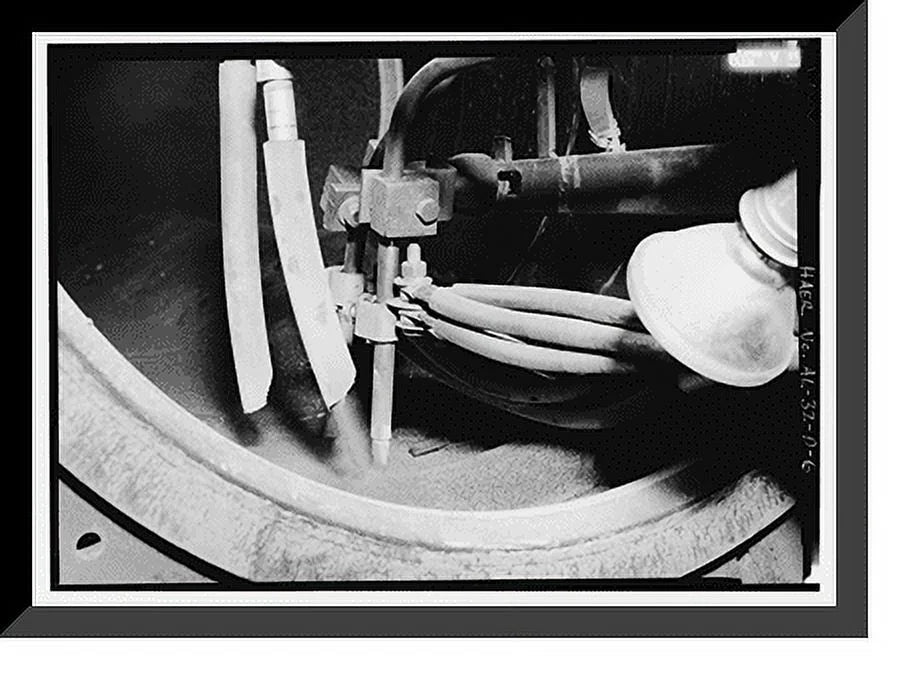 Historic Framed Print, United States Pipe & Foundry Company Plant, Machine Shop, 2023 St. Louis Avenue at I-20/59, Bessemer, Jefferson County, AL - 5, 17-7/8 x 21-7/8