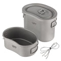 Lixada 380ml and 750ml Canteen Set Ideal for Backpacking and Picnics