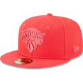 Men's New Era Red New York Knicks Spring Color Pack 59FIFTY Fitted Hat