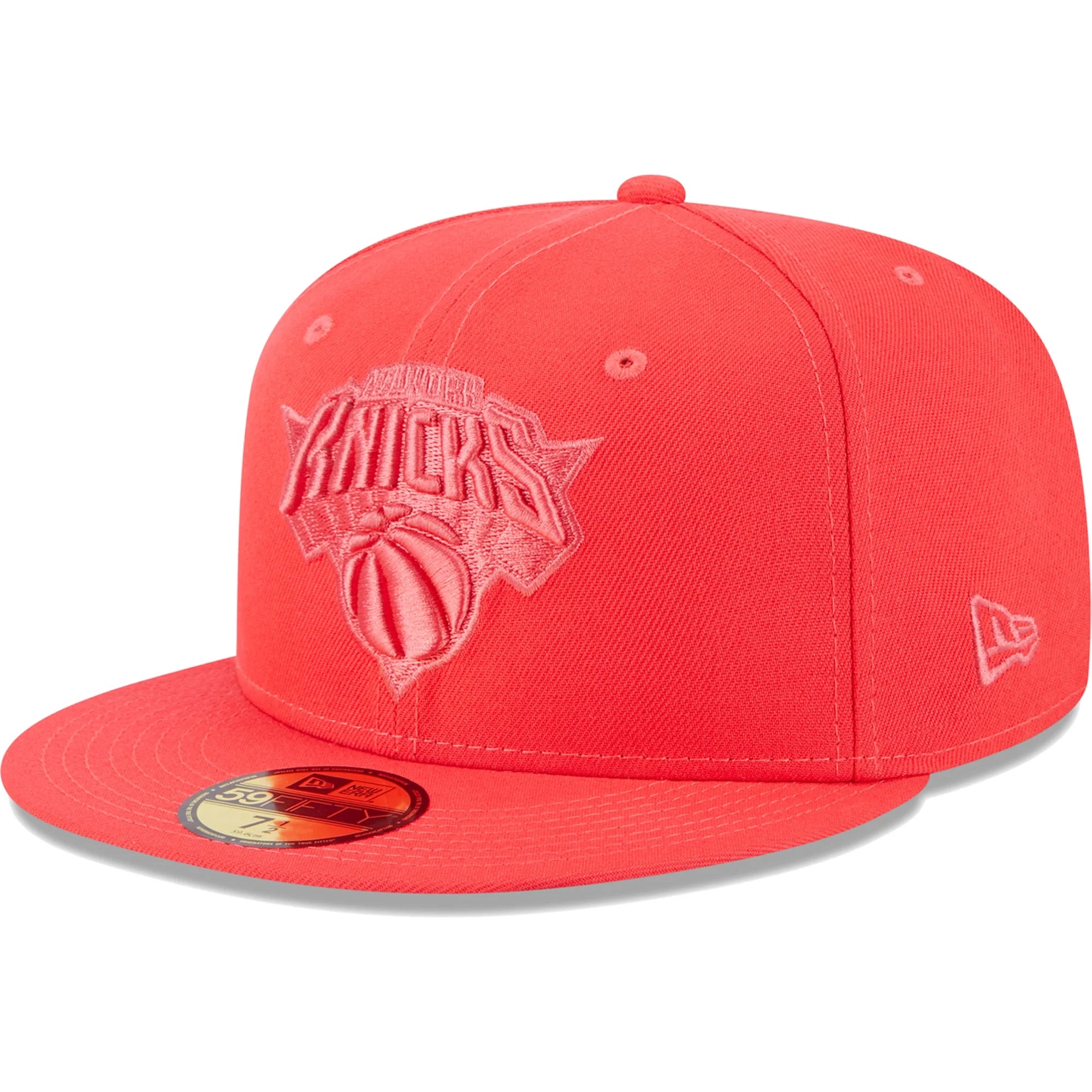 Men's New Era Red New York Knicks Spring Color Pack 59FIFTY Fitted Hat