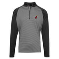 Men's Levelwear Black Miami Heat Charter Insignia Core Quarter-Zip Pullover Top