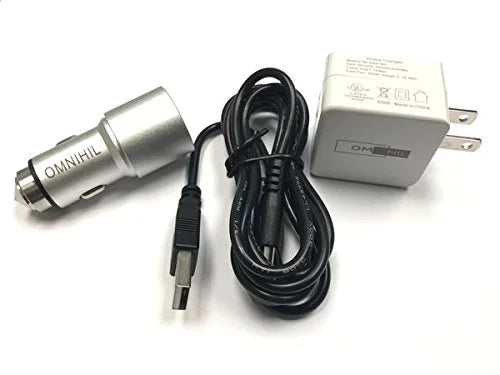 OMNIHIL W&C Charger w/ (5FT)MICRO-USB Cable compatible with Esky Emergency Weather Radio-(ES-CR01)
