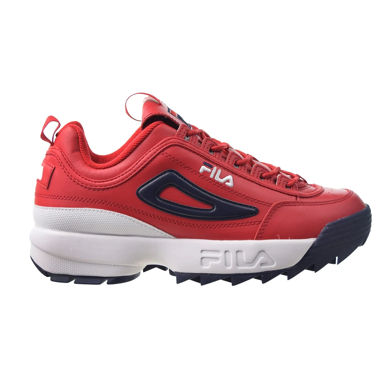 Fila Disruptor Ii Premium Mens Shoes Size 8, Color: Red/Navy