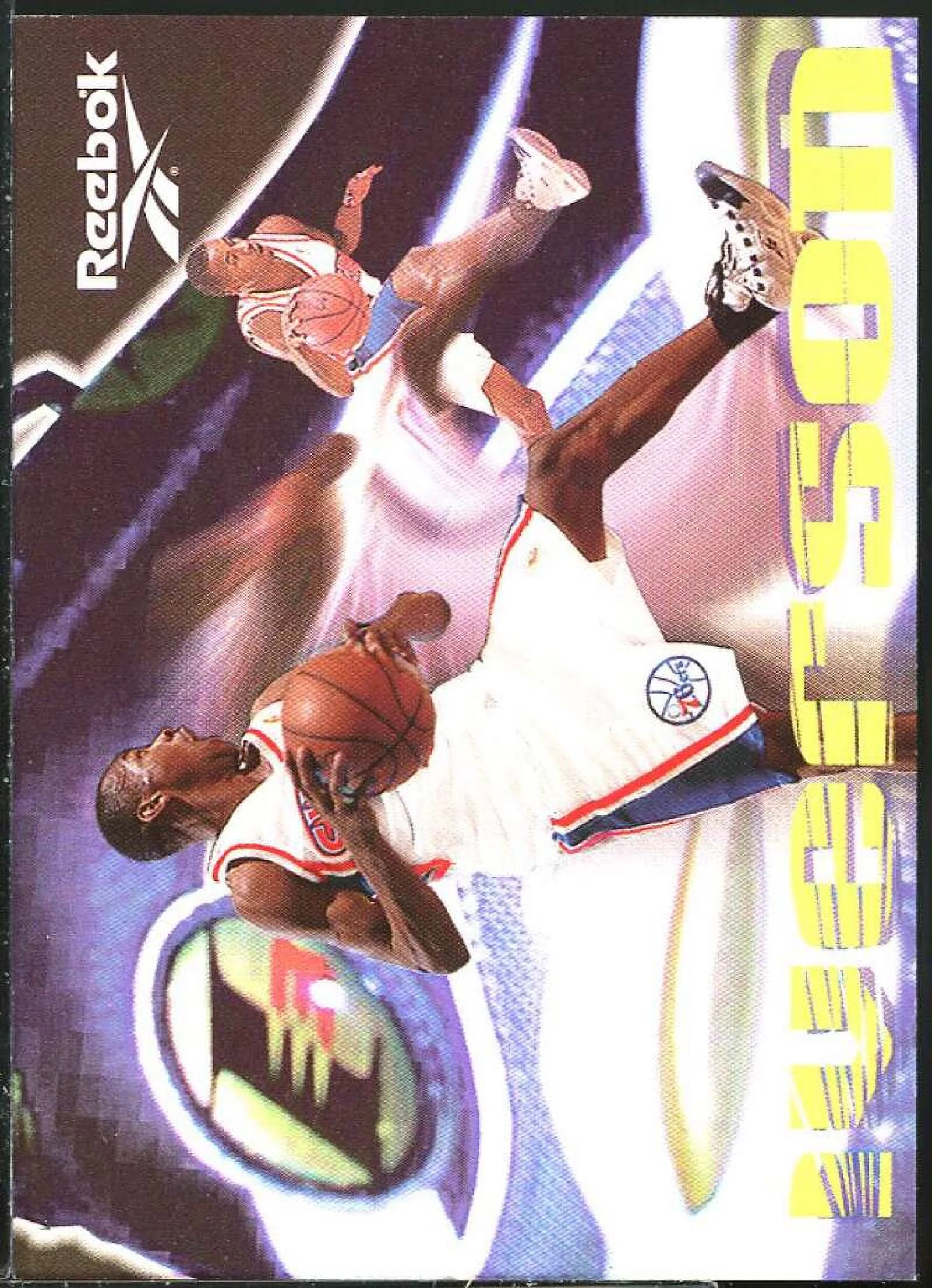 Allen Iverson Card 1997-98 SkyBox Premium Reebok Chase Gold #100