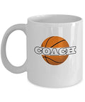 Basketball Coach Coffee Cup - Cool Gifts For Athletes - 11 oz Ceramic Mug