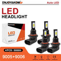 4x High Low Beam For Chevrolet Celebrity 1987-1990 LED Headlight Bulbs Kit Replacement 6000K White