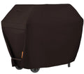 Seamander Waterproof BBQ Cover,55W*23D*42H,Brown, Heavy-Duty Gas Grill Cover For Weber, Brinkmann, Char Broil etc. Extra velcro straps for snug fit and prevent it from blowing off