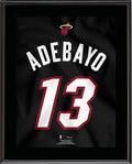Bam Adebayo Miami Heat 10.5 x 13 Jersey Number Sublimated Player Plaque