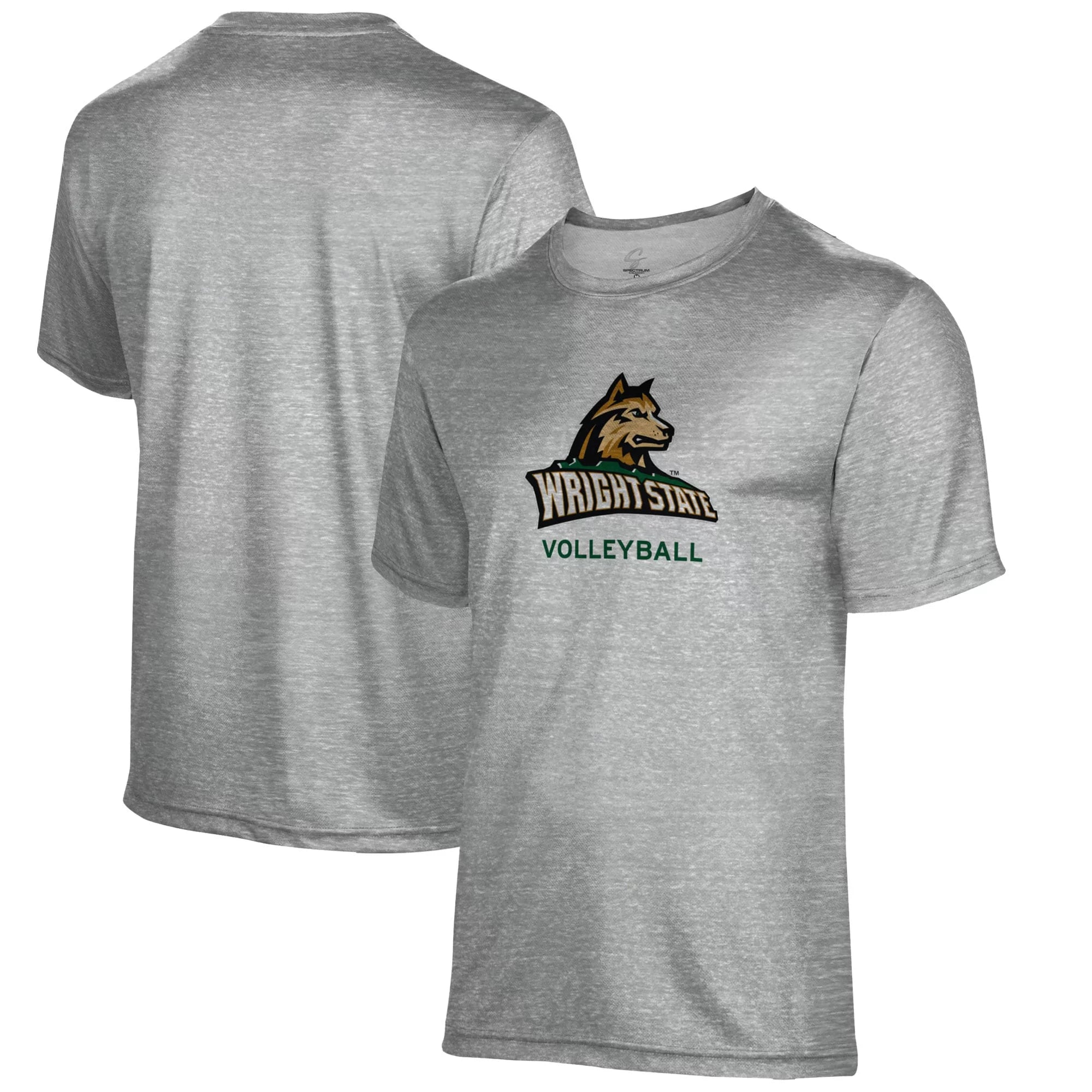 Men's Gray Wright State Raiders Volleyball Name Drop T-Shirt