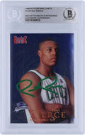Paul Pierce Boston Celtics Autographed 1998-99 Fleer Brilliants Green Ink #110 Beckett Fanatics Witnessed Authenticated Rookie Card - Fanatics Authentic Certified