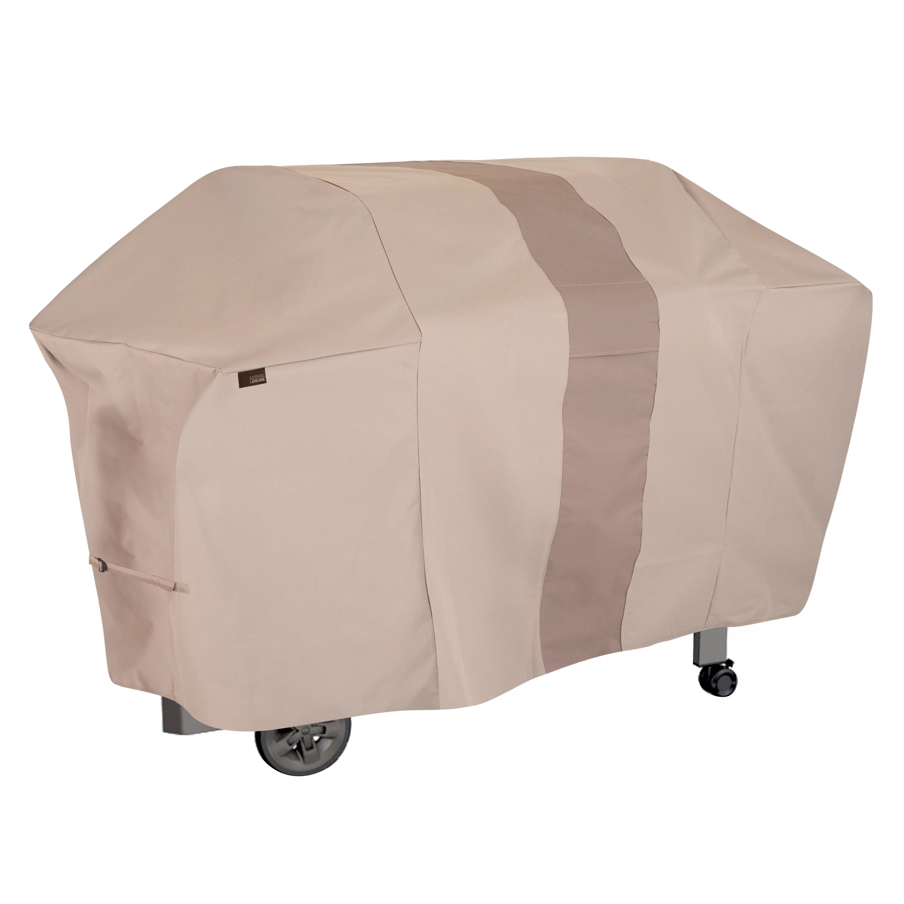 Modern Leisure Monterey 73 in. Outdoor Patio Grill Cover, 73L x 25W x 44.5H, Beige