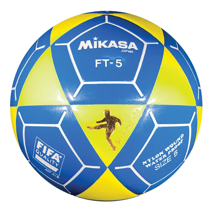 Mikasa FT5 Goal Master Soccer Ball Yellow/Blue Size 5