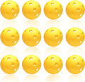Anteer 12 Pack Plastic Baseball Practice Baseballs for Hitting, Indoor Outdoor Lightweight Balls Baseball Batting Training