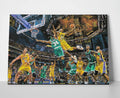 Kobe Bryant Dunk Painting Poster or Wrapped Canvas