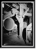 Historic Framed Print, United States Pipe & Foundry Company Plant, Pipe Casting & Testing Area, 2023 St. Louis Avenue at I-20/59, Bessemer, Jefferson County, AL - 26, 17-7/8 x 21-7/8
