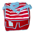 Red White & Blue Stripe Insulated Cooler 30 Can Capacity