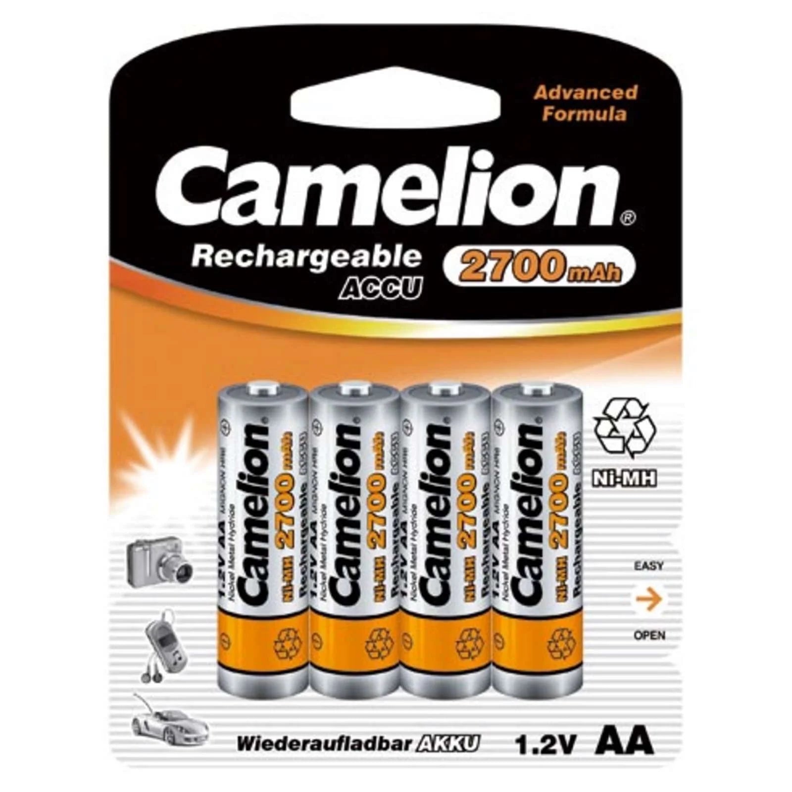 Camelion AA Ni-MH 2700mAh 4pk Blister